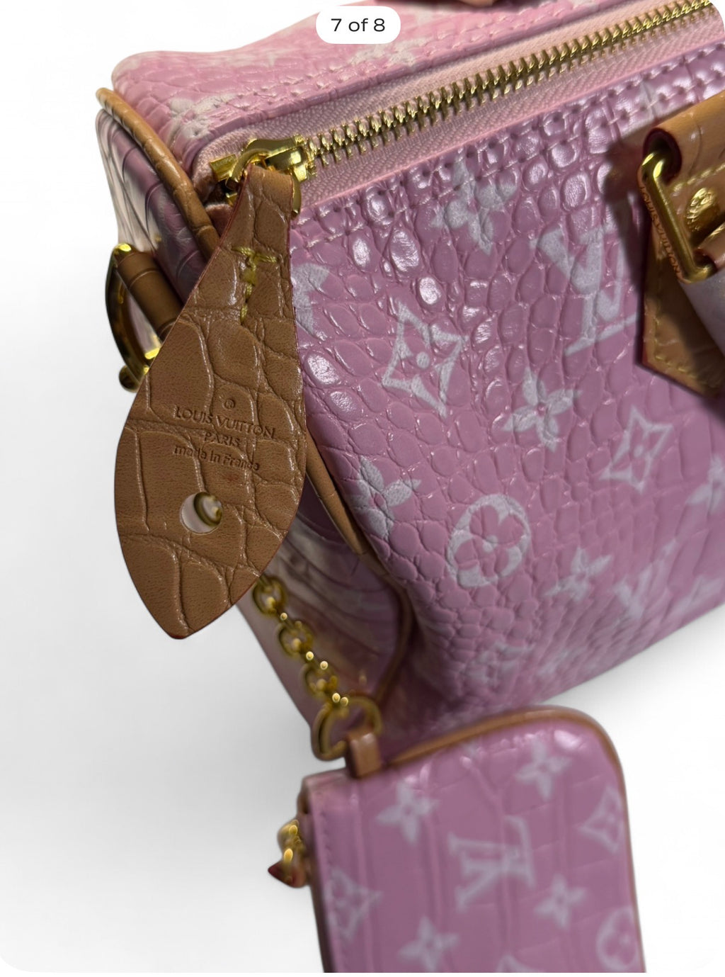Pink Croco Luxury Bag