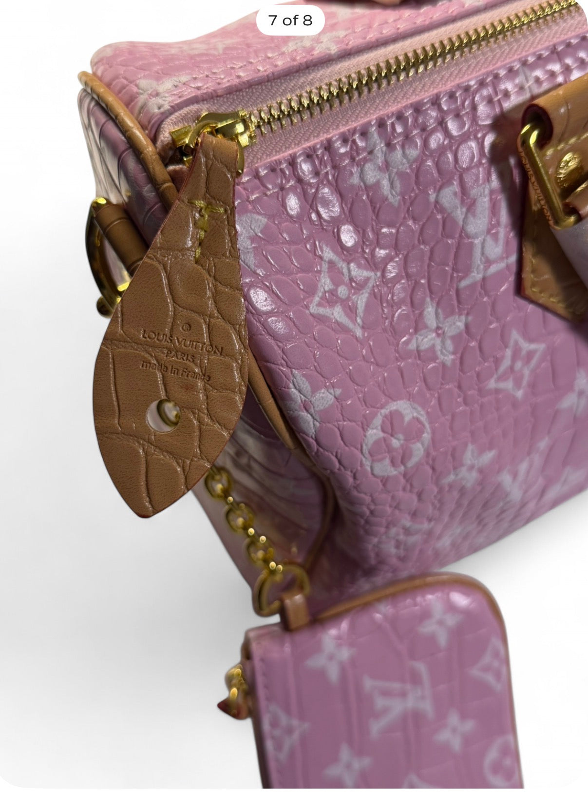 Pink Croco Luxury Bag