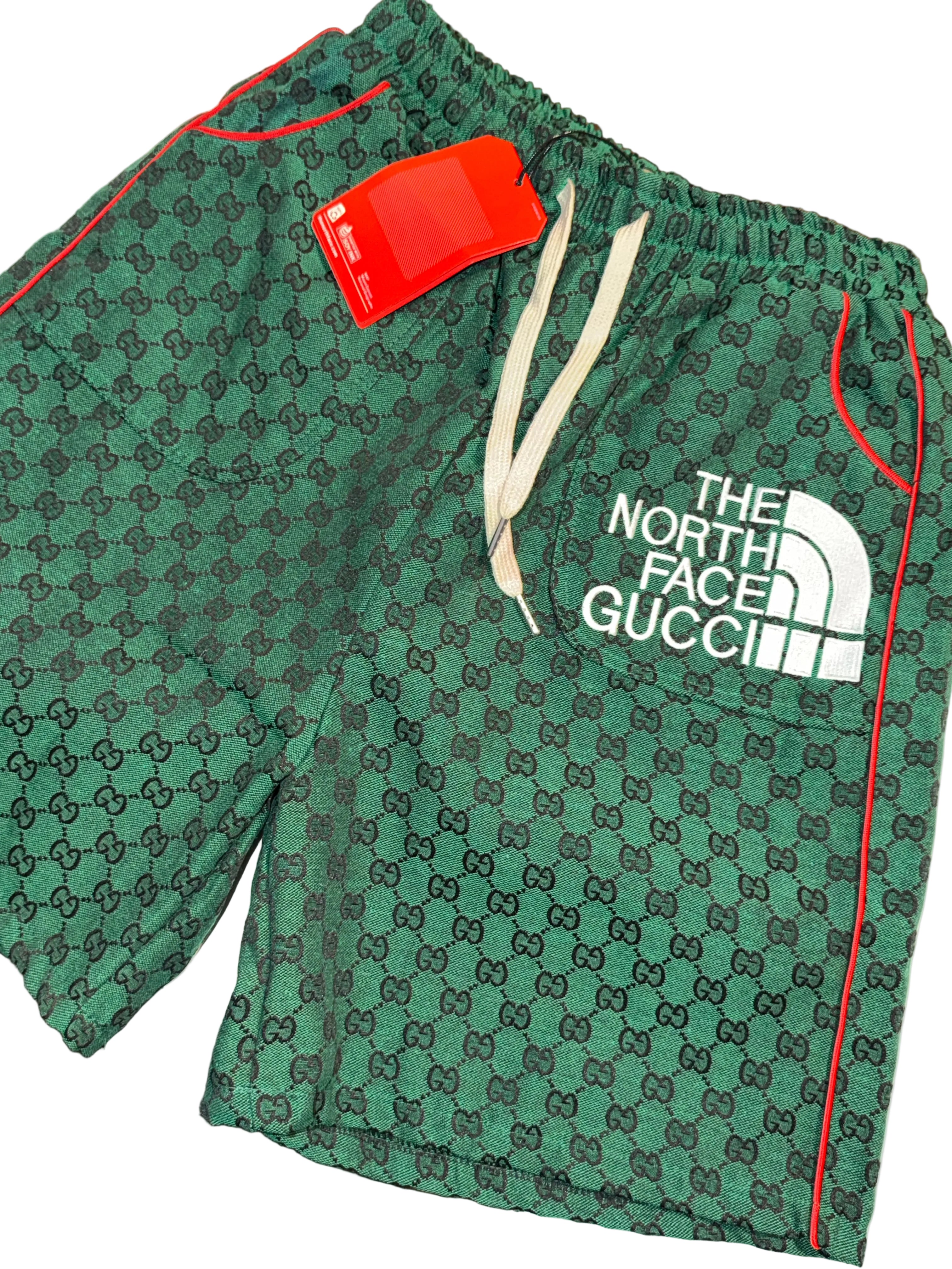 Gucci shorts in collaboration with The North Face