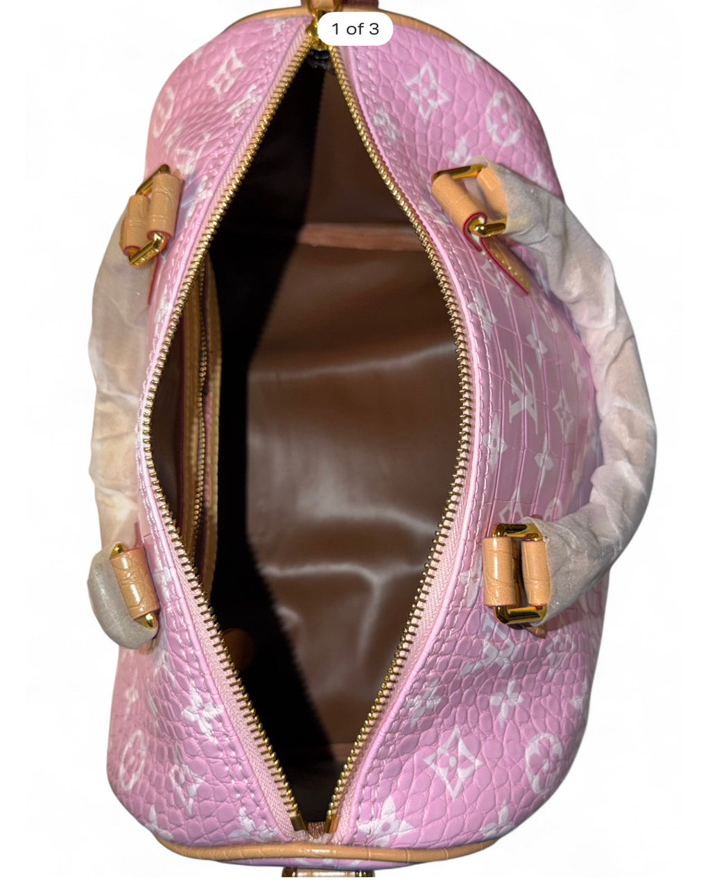 Pink Croco Luxury Bag