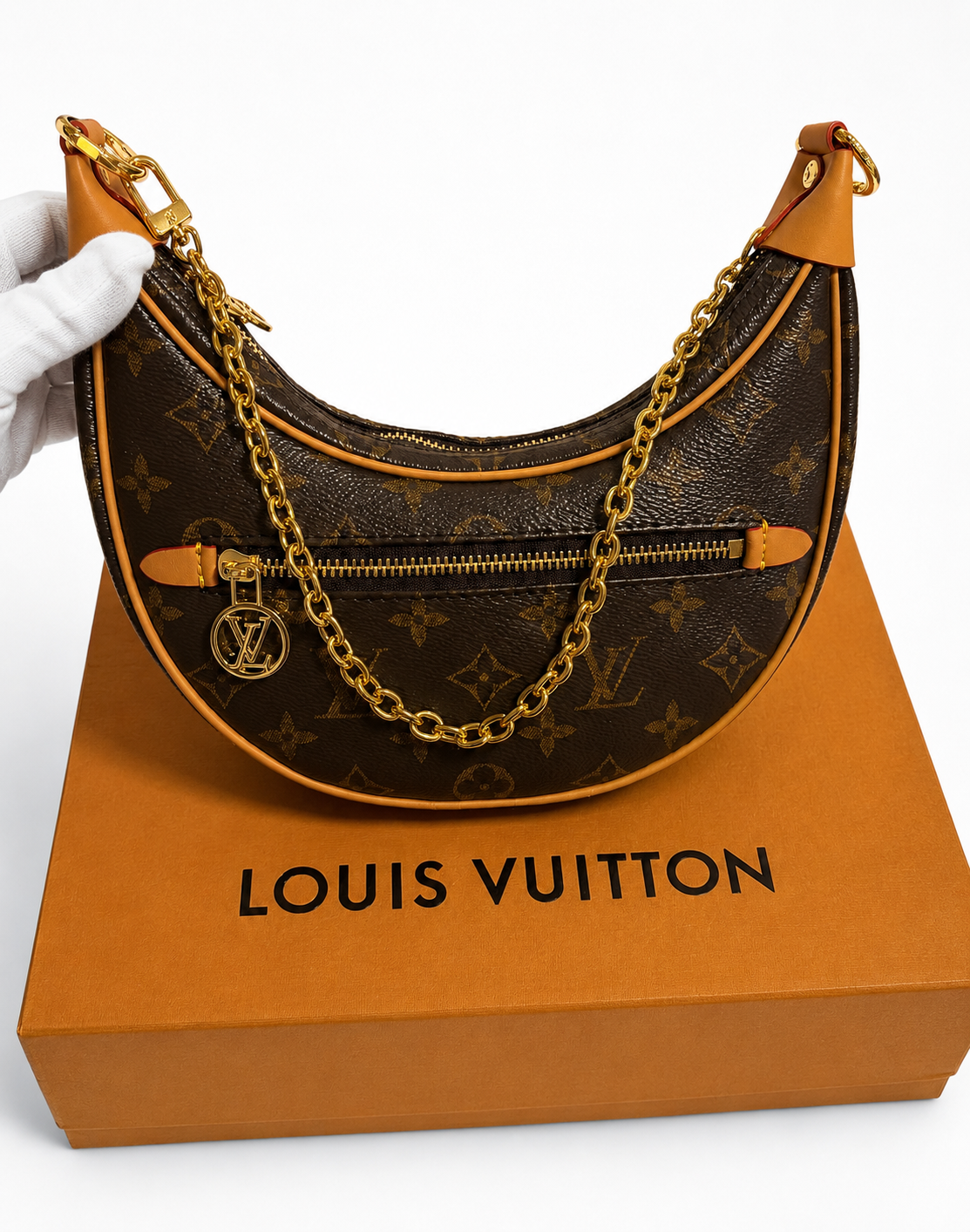 Luxury Crescent Shoulder Bag LV