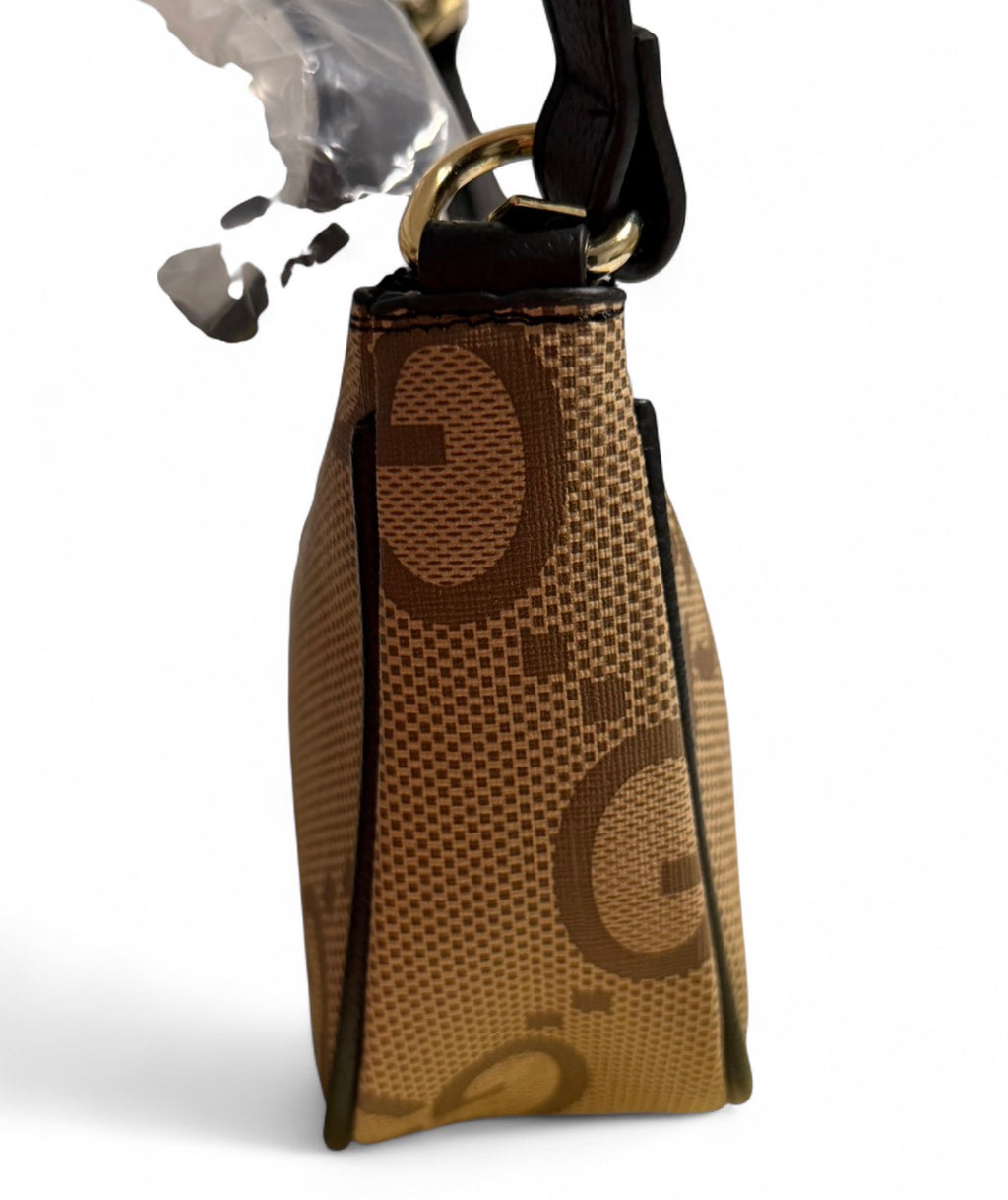 Brown Luxury-Style Handbag
