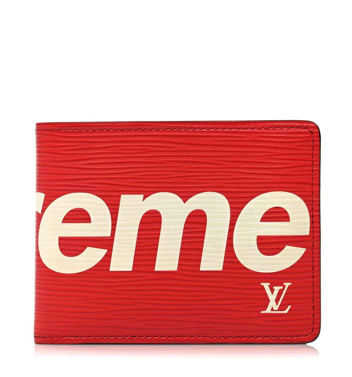 Supreme x Lv slender Wallet