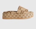 Gucci Angelina Maxi GG Platform Sandals