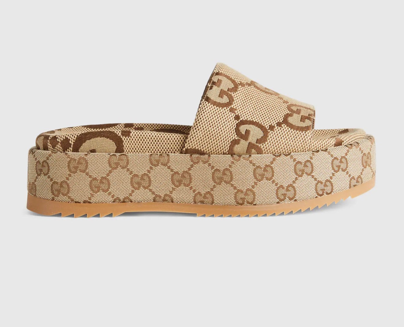 Gucci Angelina Maxi GG Platform Sandals