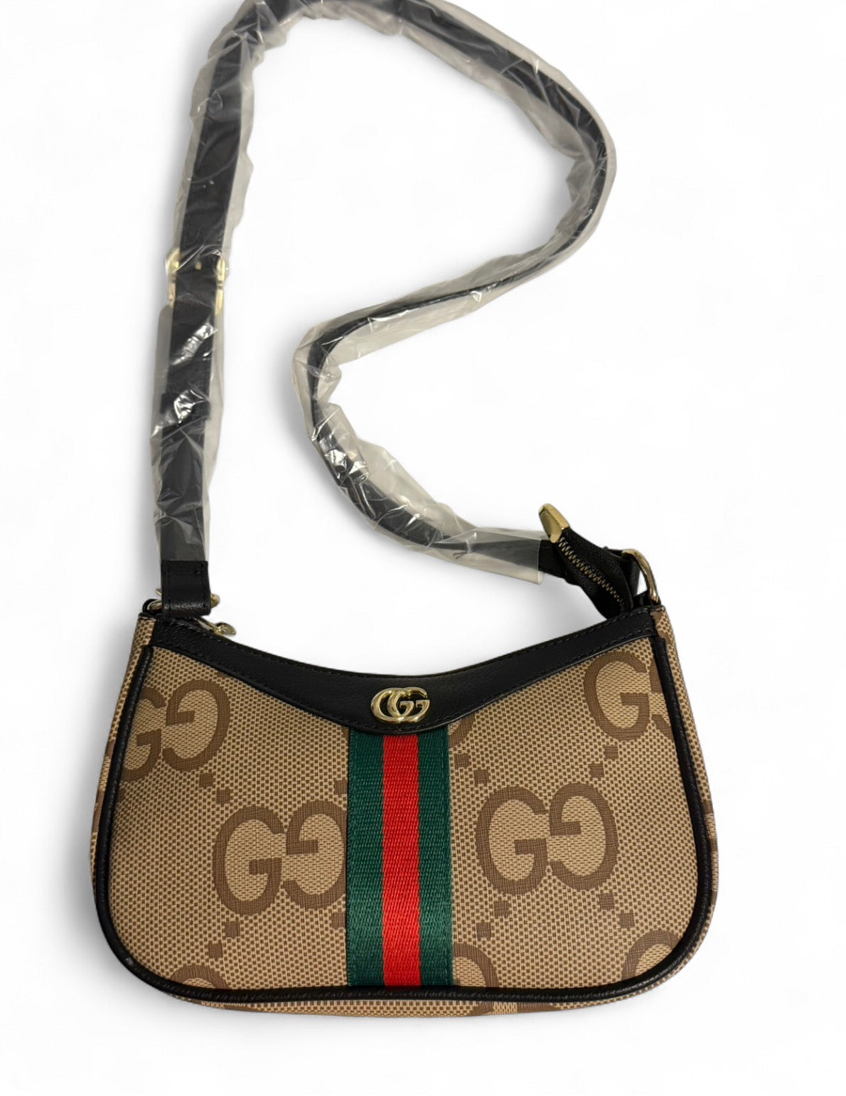 Brown Luxury-Style Handbag