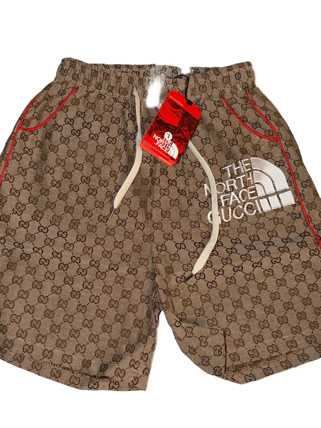 Gucci shorts in collaboration with The North Face