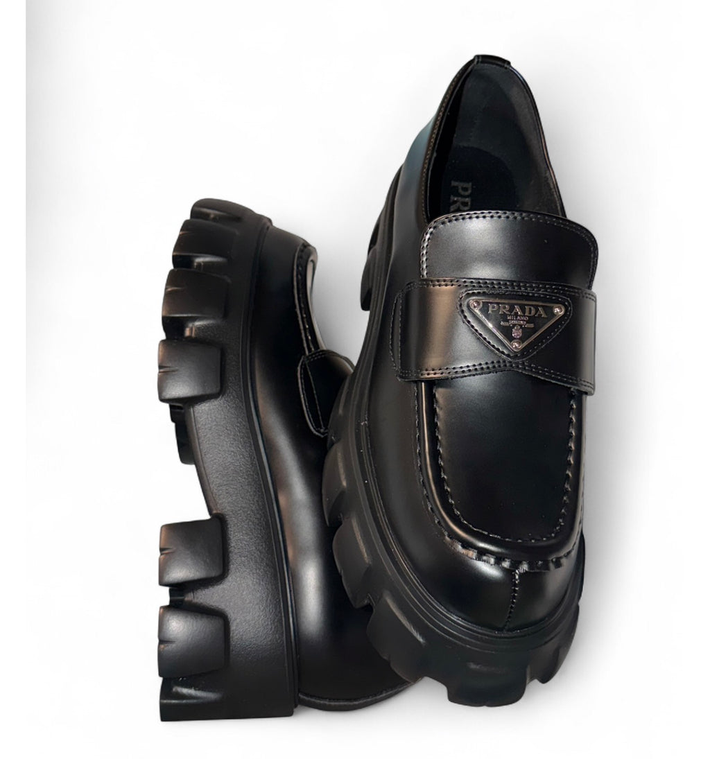 SHOES MONOLITH BRISHED LEATHER LOAFERS
