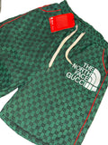 Gucci shorts in collaboration with The North Face
