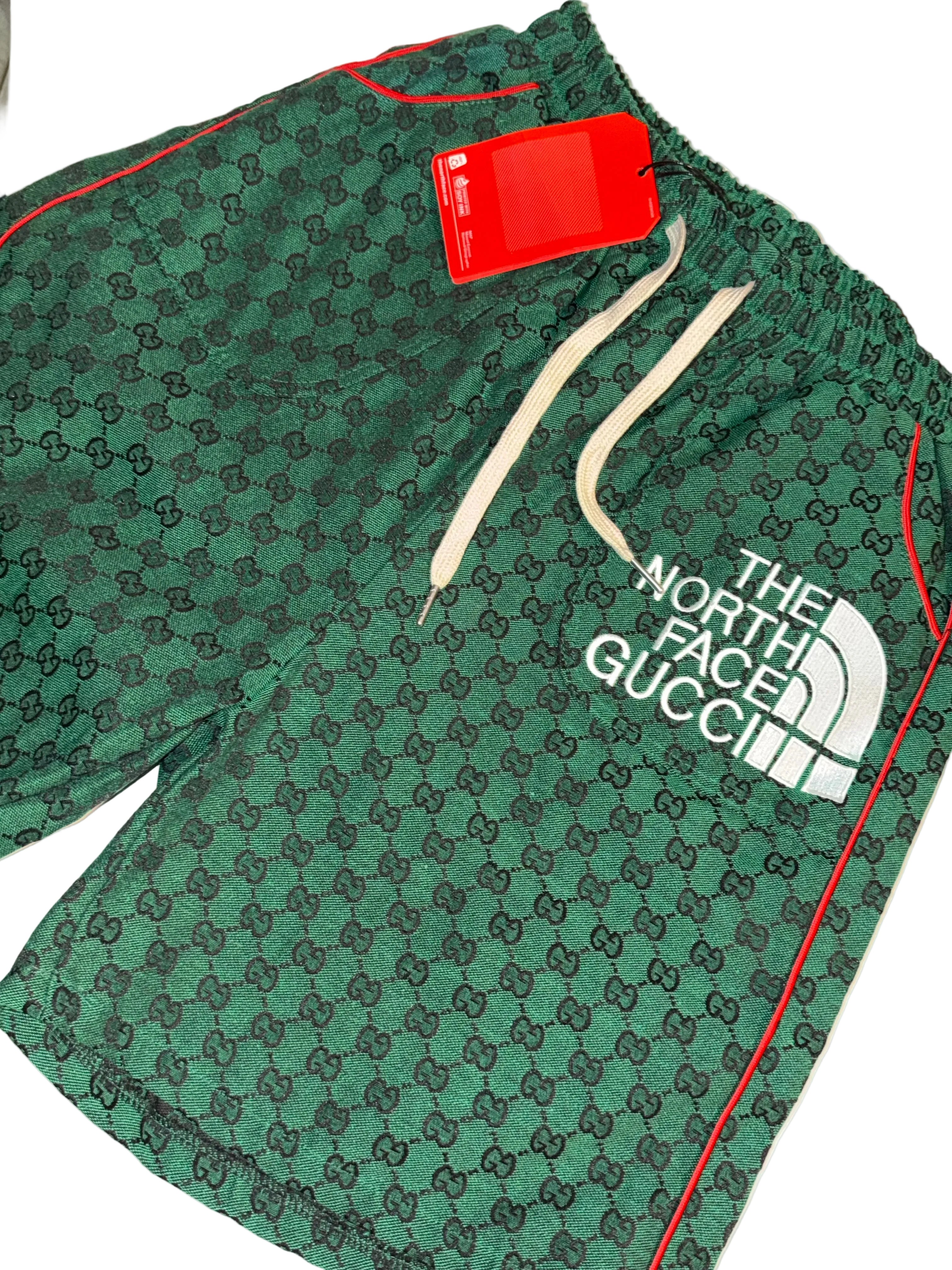 Gucci shorts in collaboration with The North Face