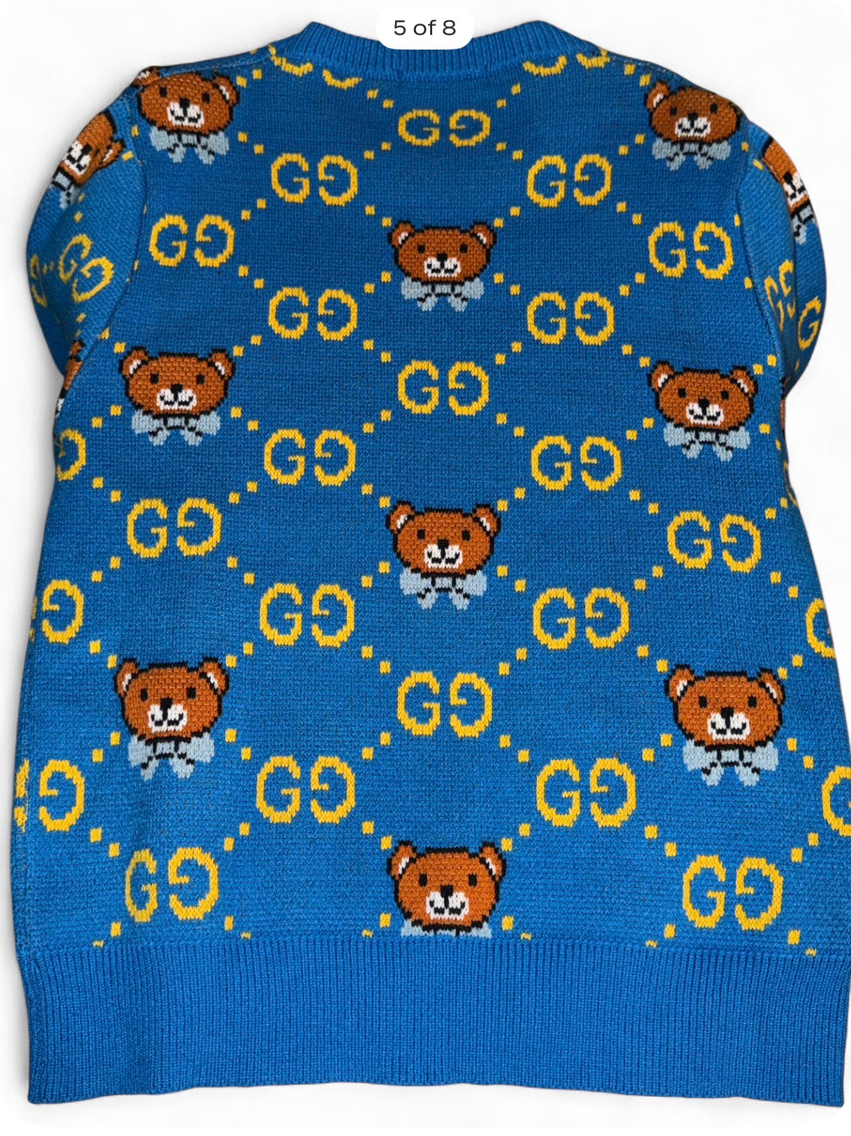 Sweater Lexury x Kai Teddy Bear Collection Knitted Sweater –Blue-Size L