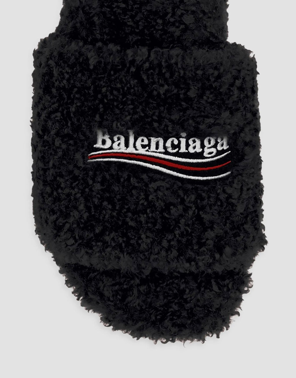 Designer Faux-Fur Mules