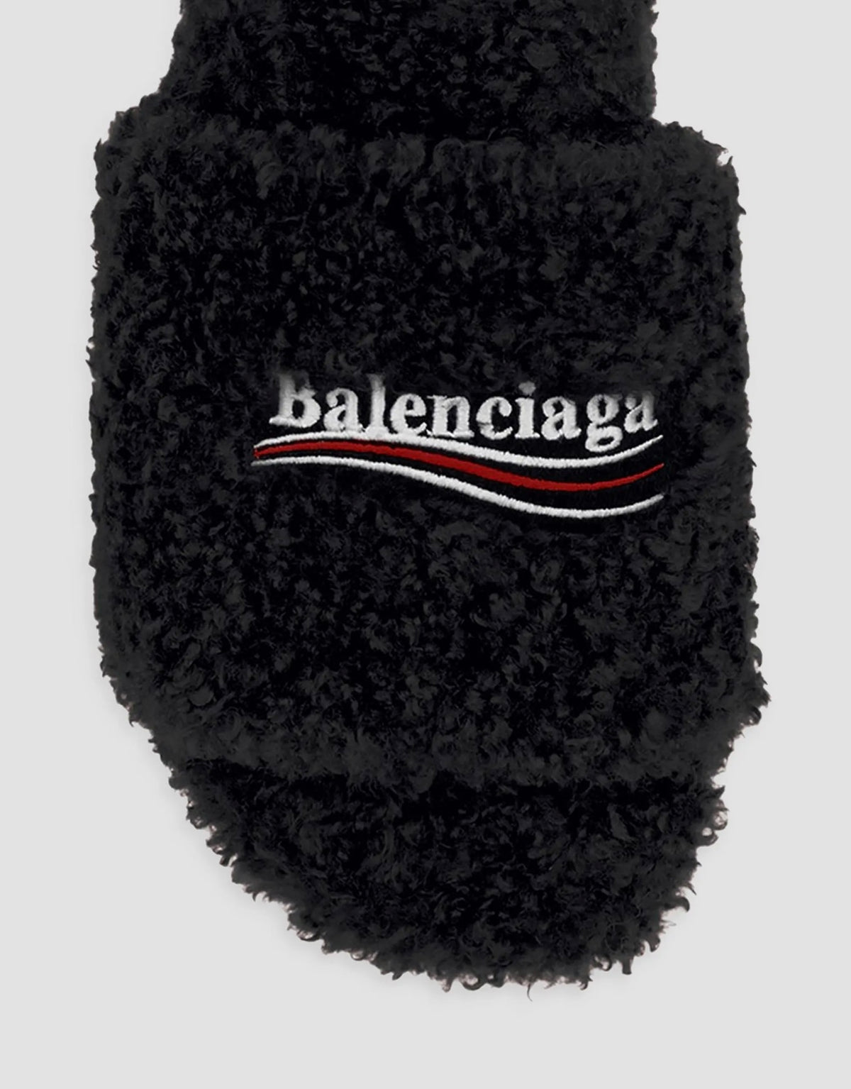 Designer Faux-Fur Mules
