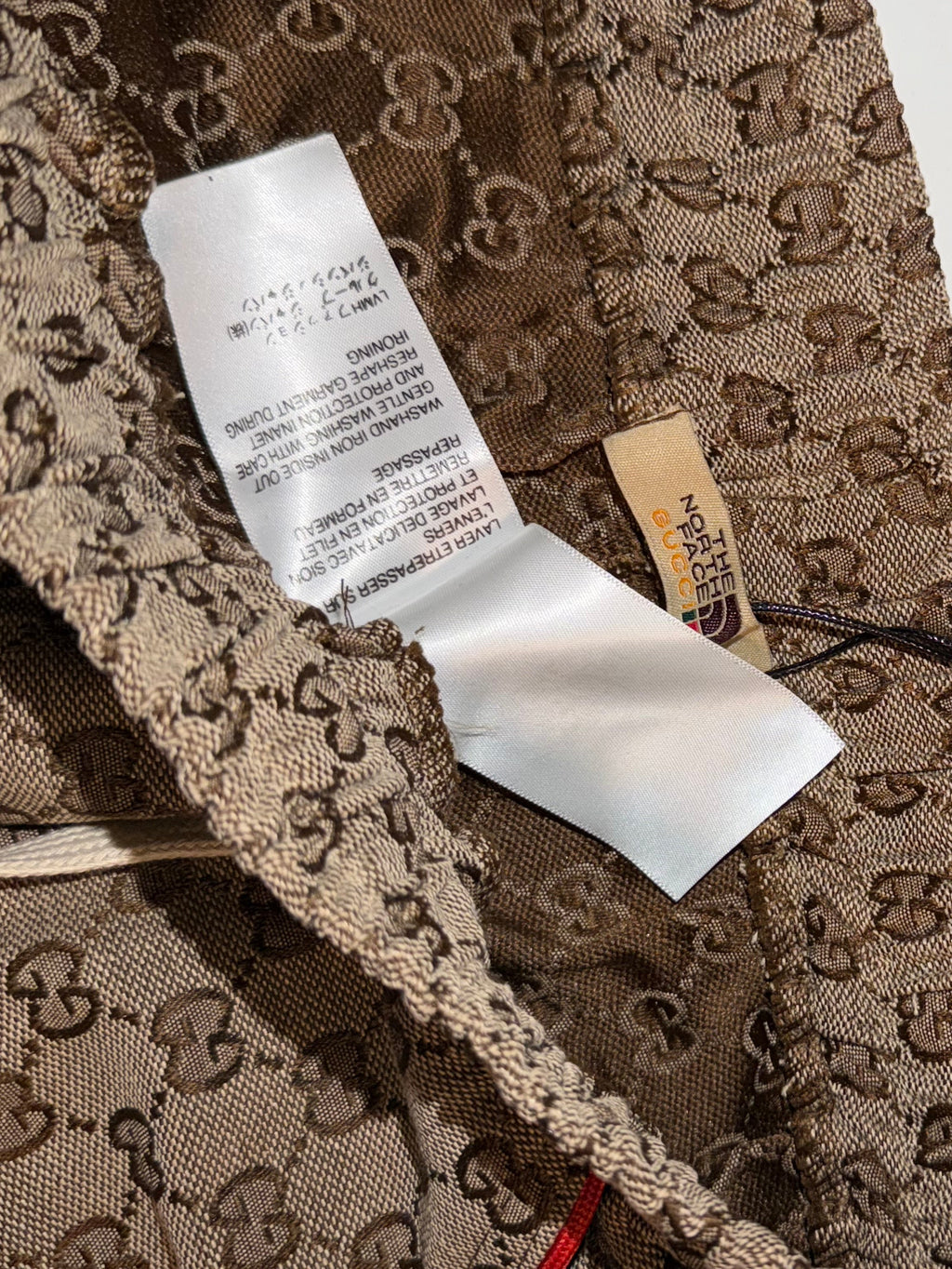 Gucci shorts in collaboration with The North Face