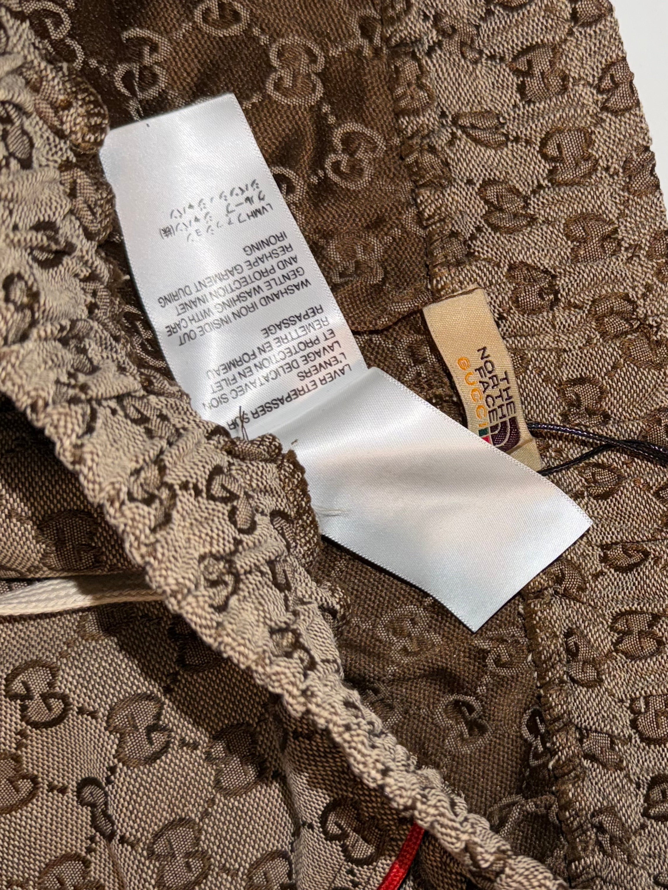 Gucci shorts in collaboration with The North Face