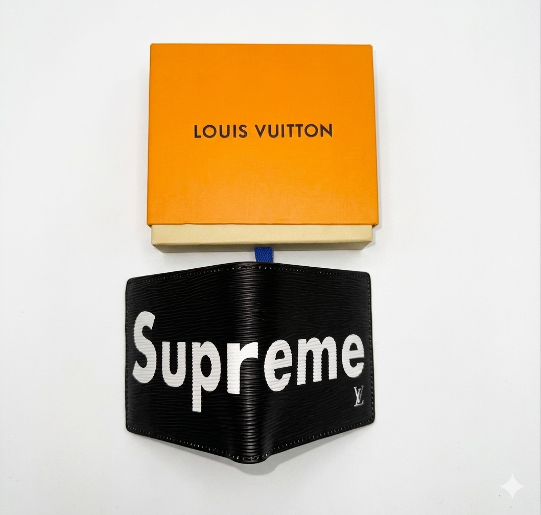 Supreme x LV Slender Wallet