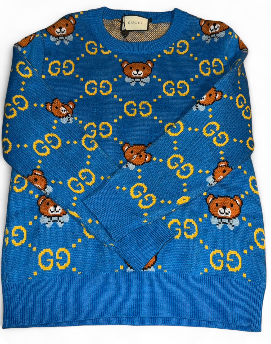 Sweater Lexury x Kai Teddy Bear Collection Knitted Sweater –Blue-Size L
