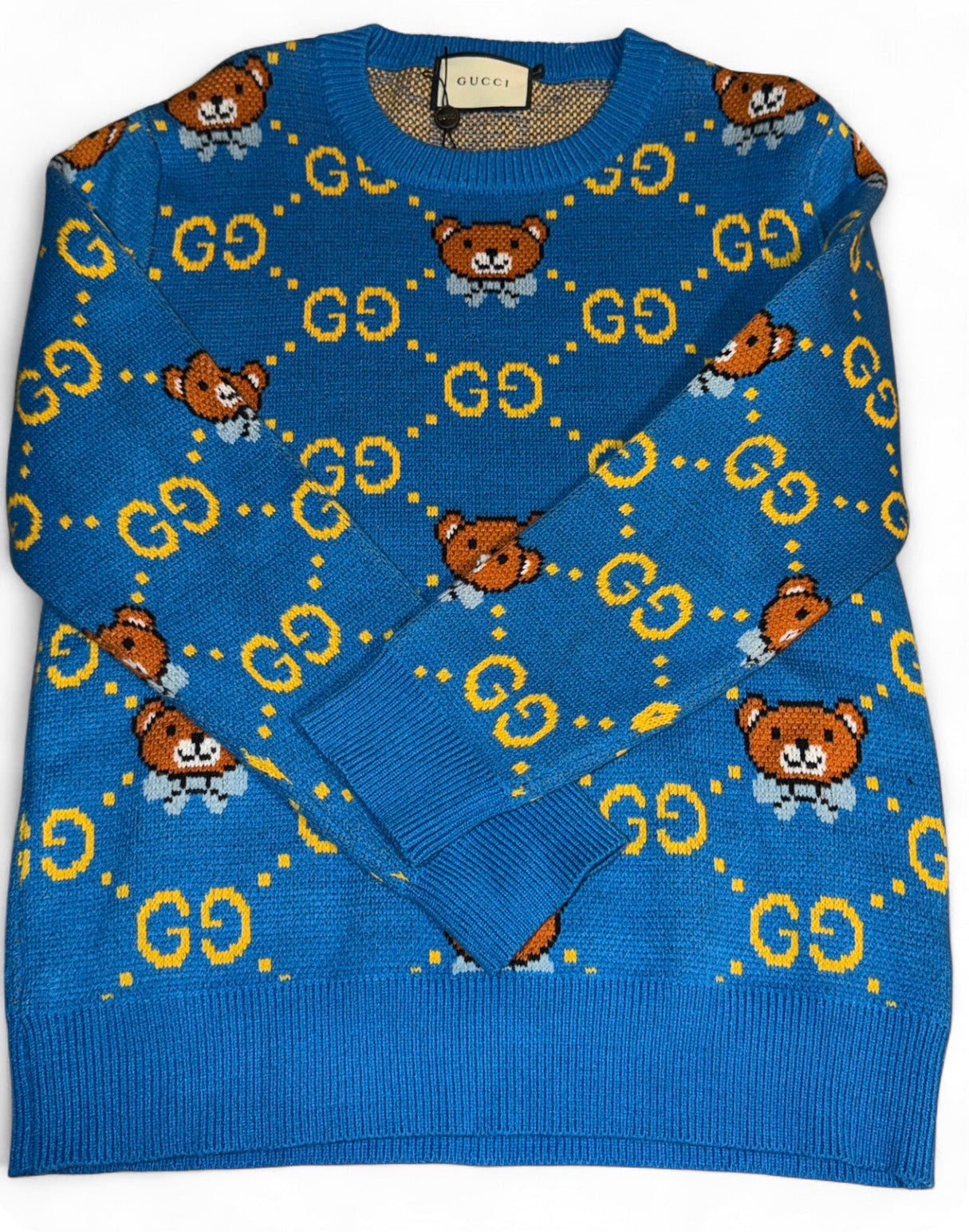 Sweater Lexury x Kai Teddy Bear Collection Knitted Sweater –Blue-Size L
