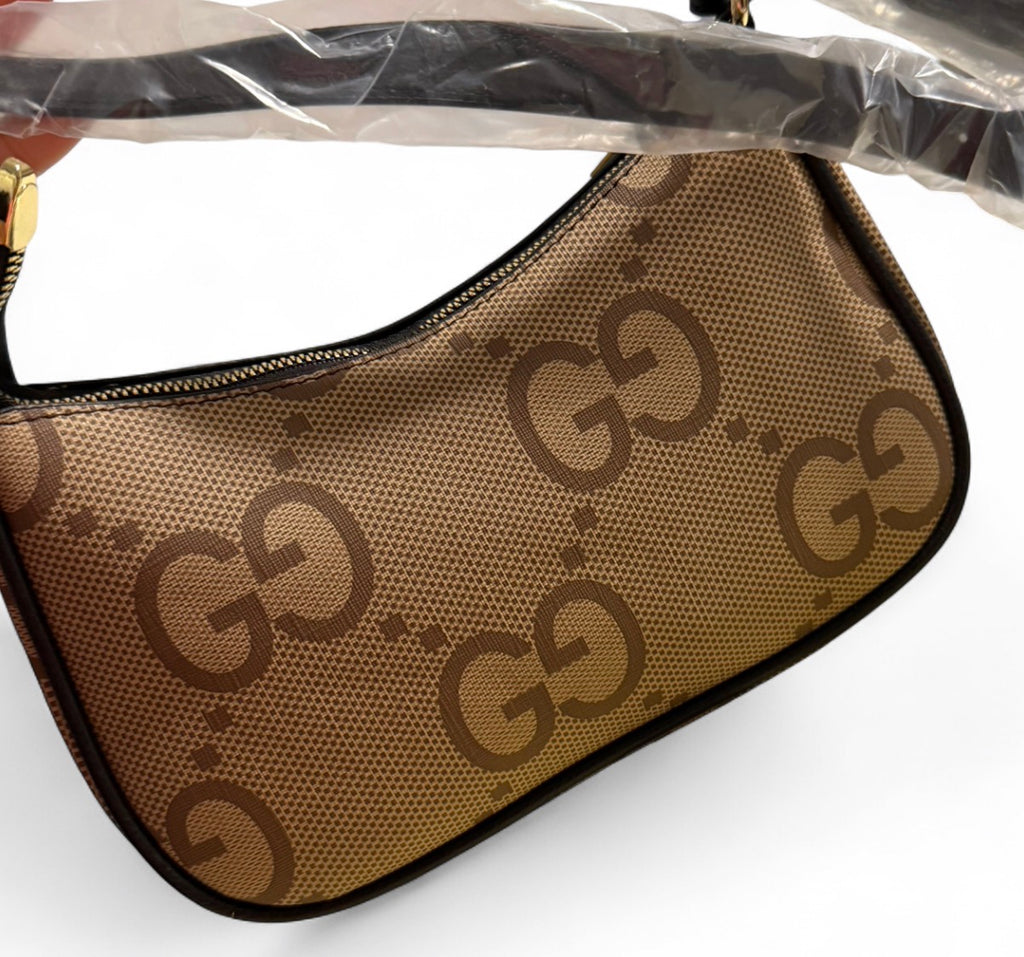 Brown Luxury-Style Handbag