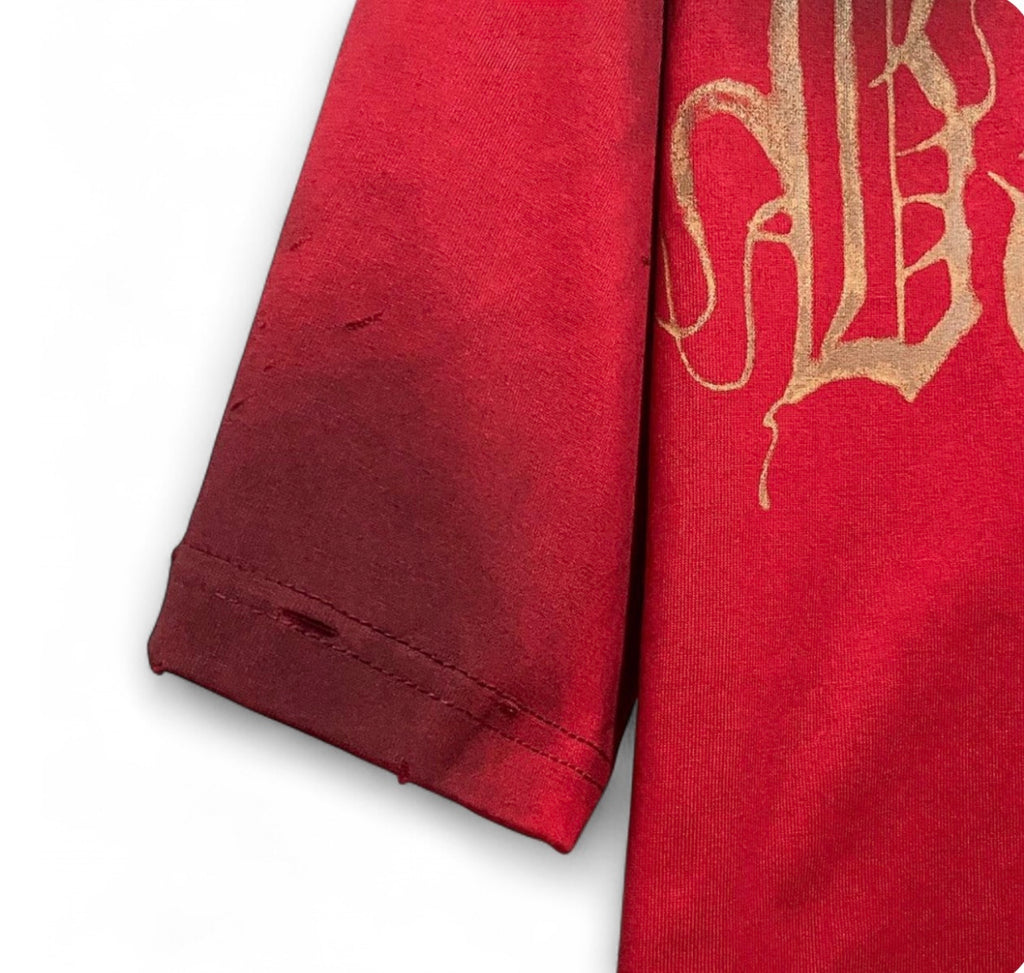 Balenciaga Red T-Shirt Without Collar