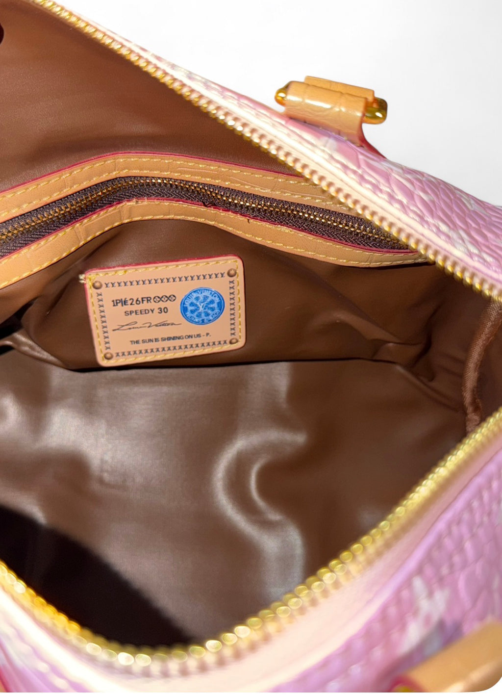 Pink Croco Luxury Bag