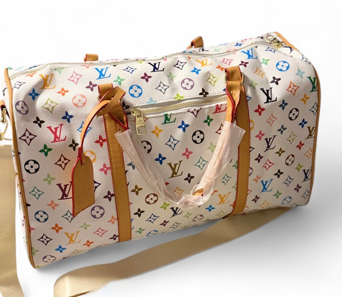 LV x Takashi Murakami travel Bag