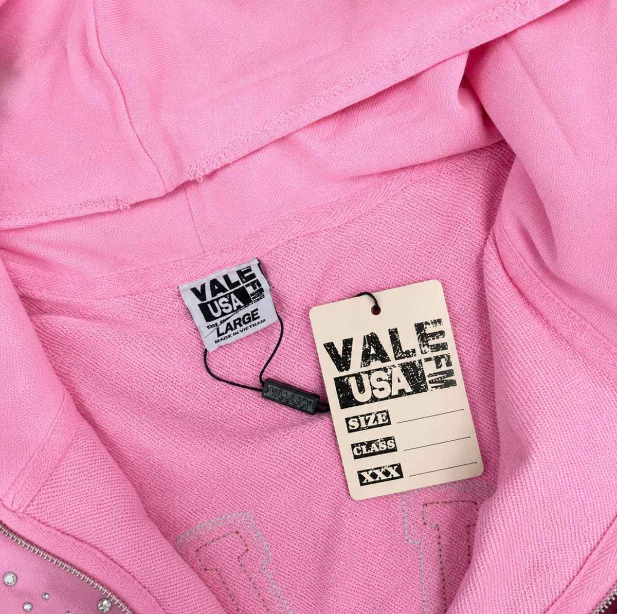 Valley Dreams Zip-Up Hoodie Pink