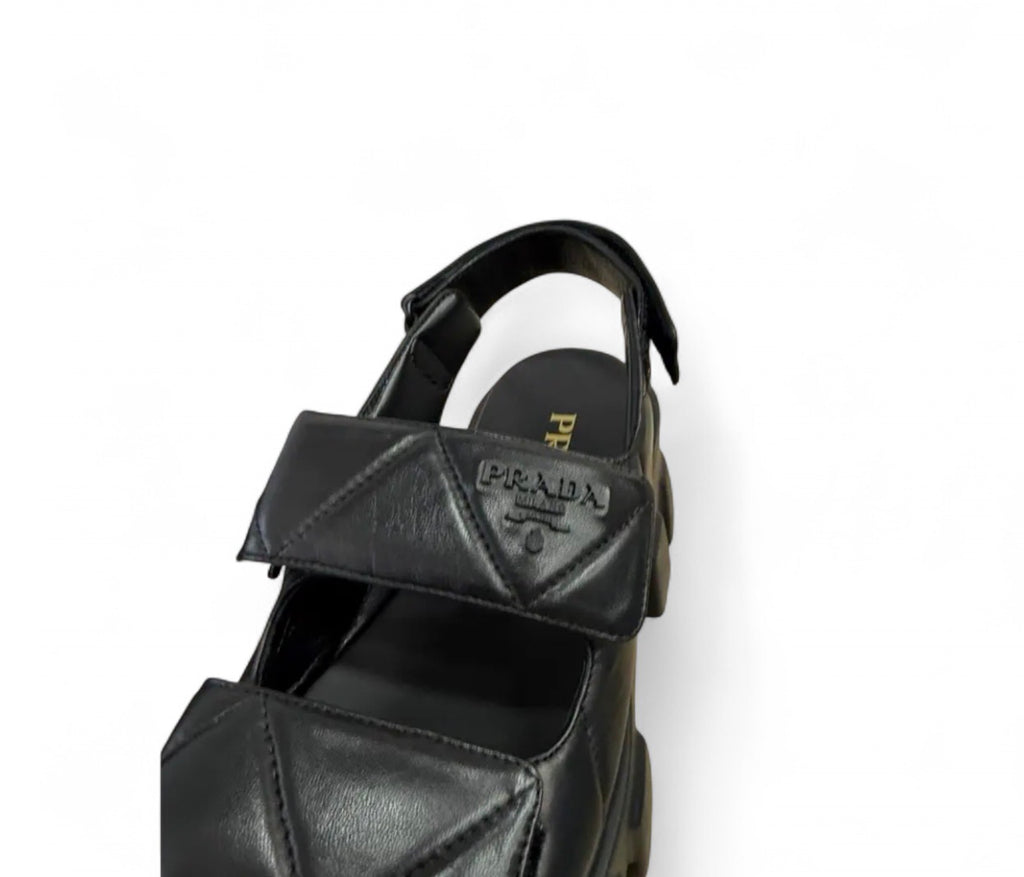 PRA Leather Platform Sandals