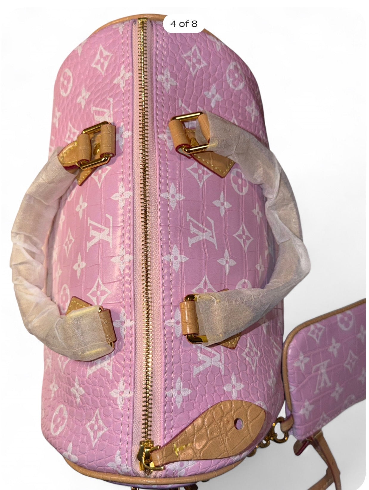 Pink Croco Luxury Bag