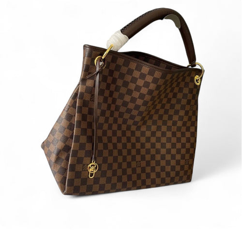 Artsy MM Shoulder Bag in Ebony Checkered Canvas