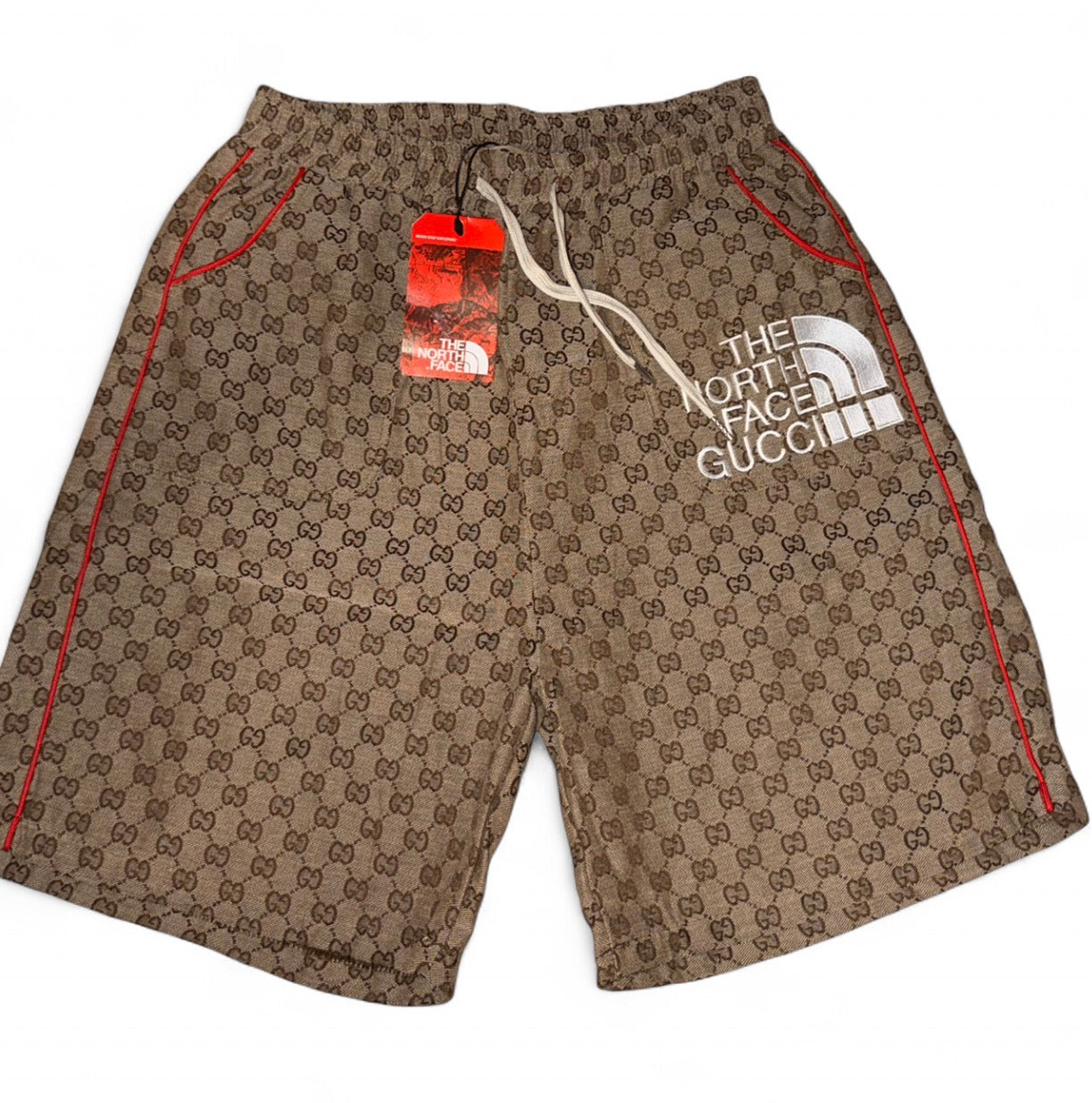 Gucci shorts in collaboration with The North Face