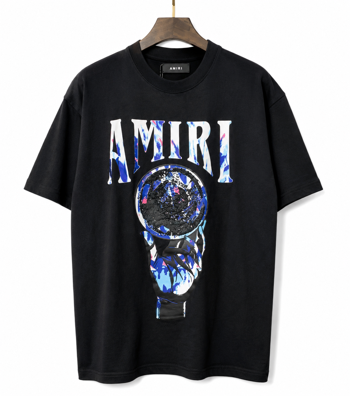 Amari T-Shirt Black/Blue