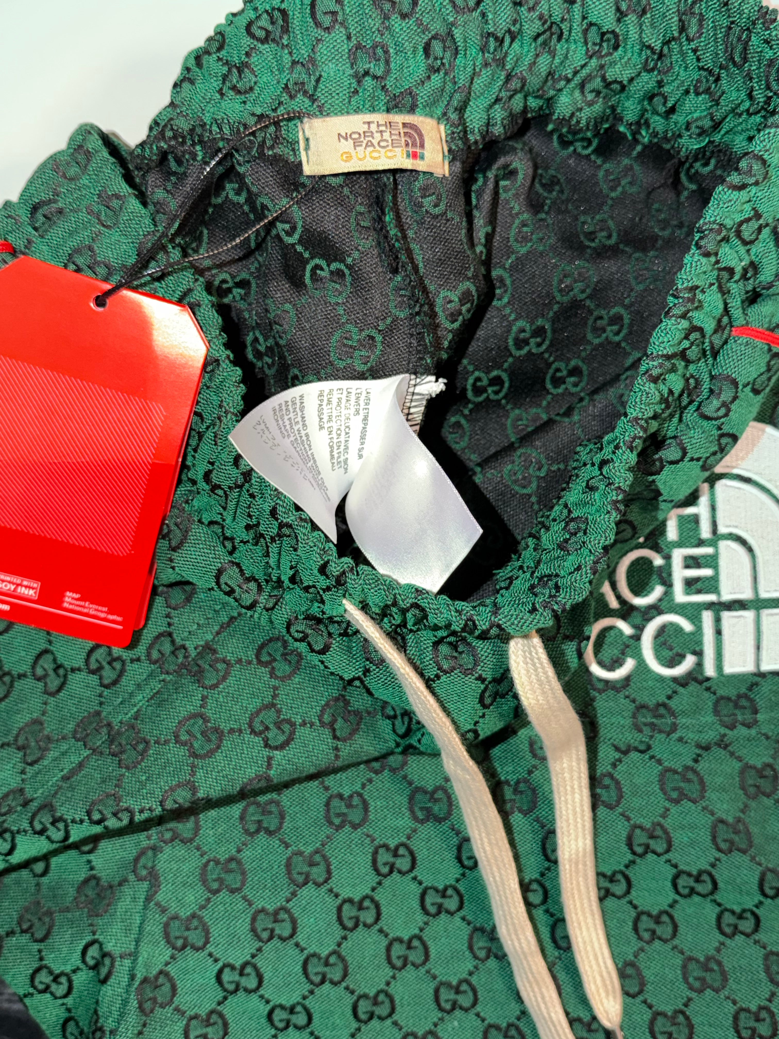 Gucci shorts in collaboration with The North Face