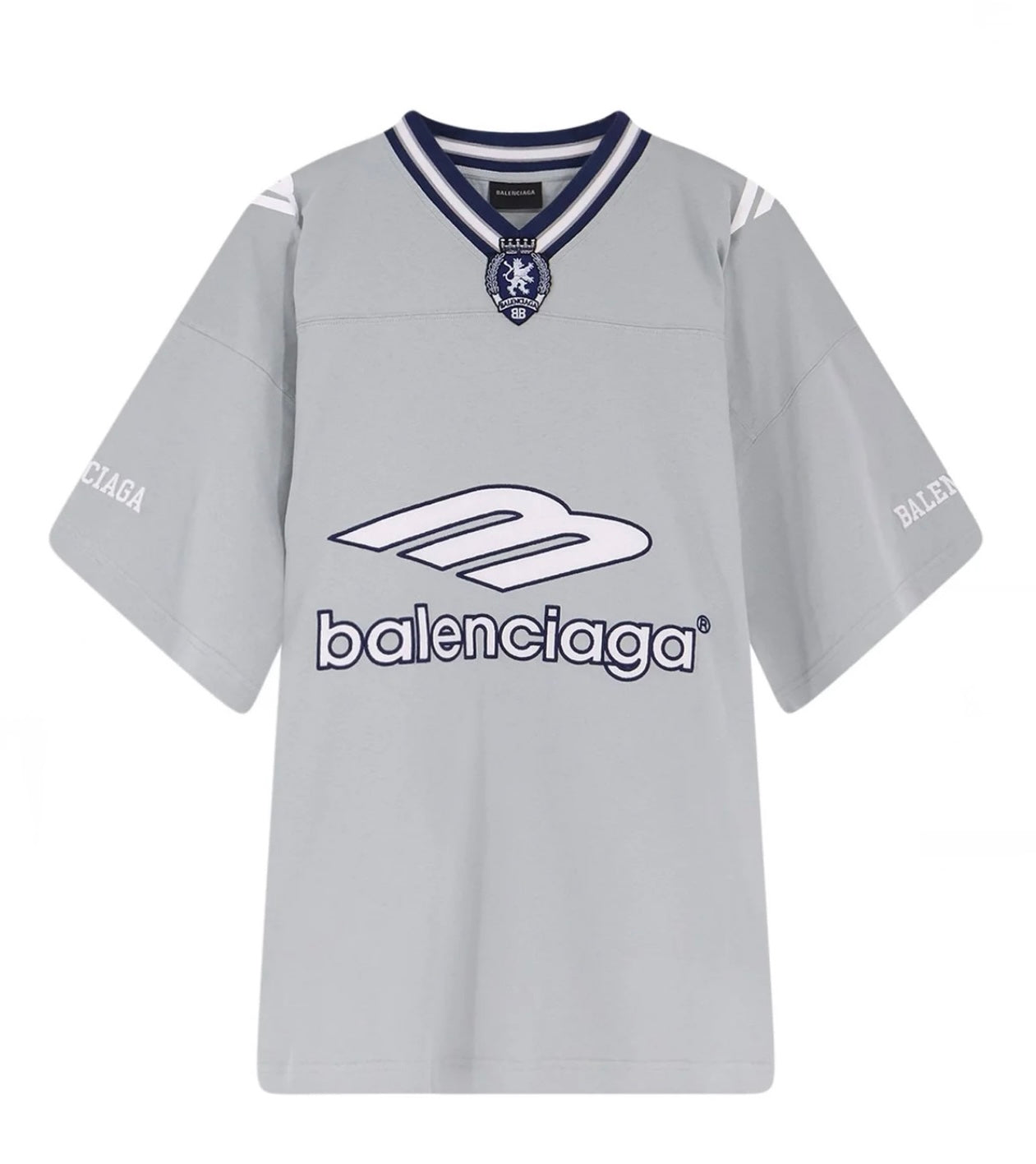 Balenciaga Grey Soccer Jersey