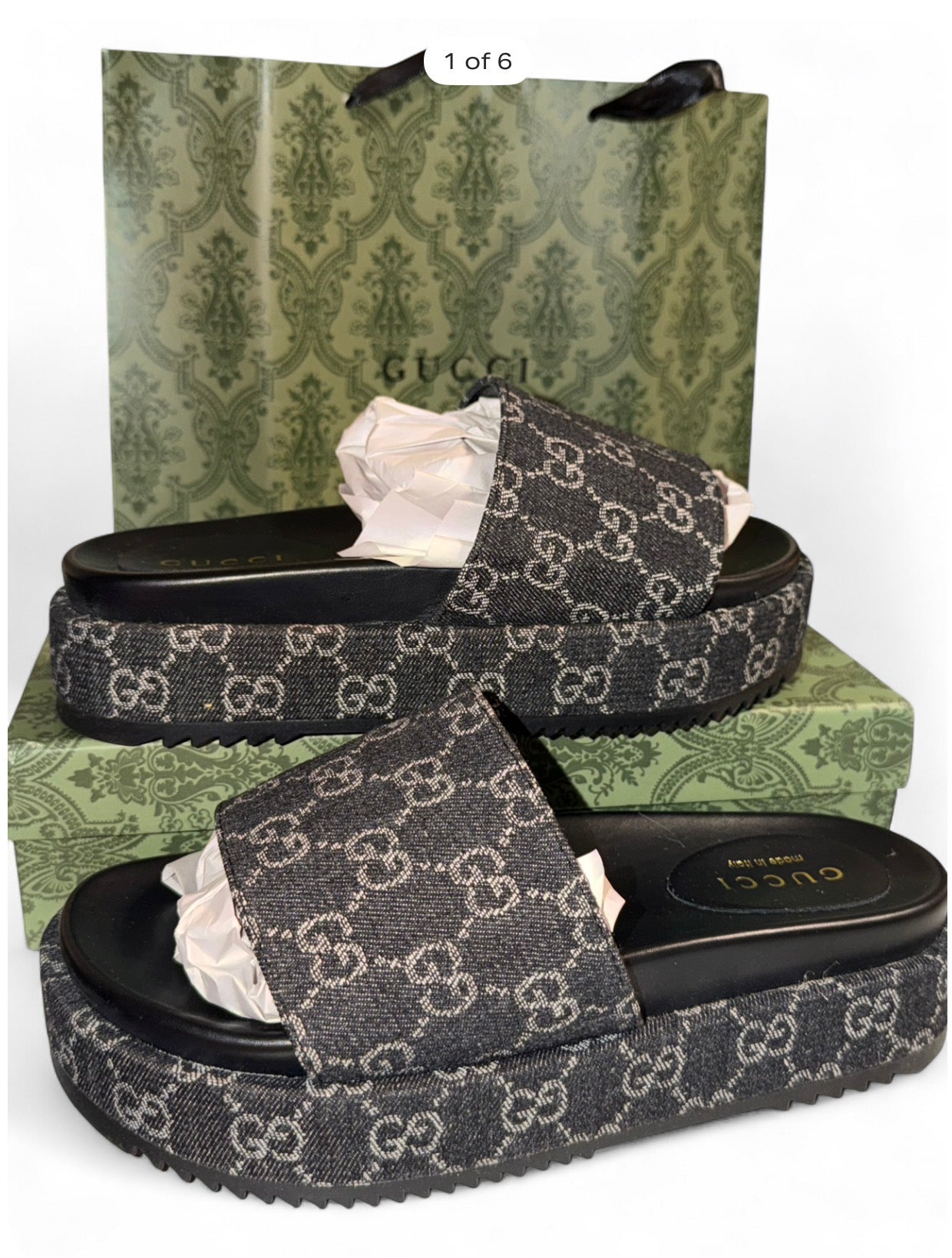 Gucci Angelina Platform Slide Sandals