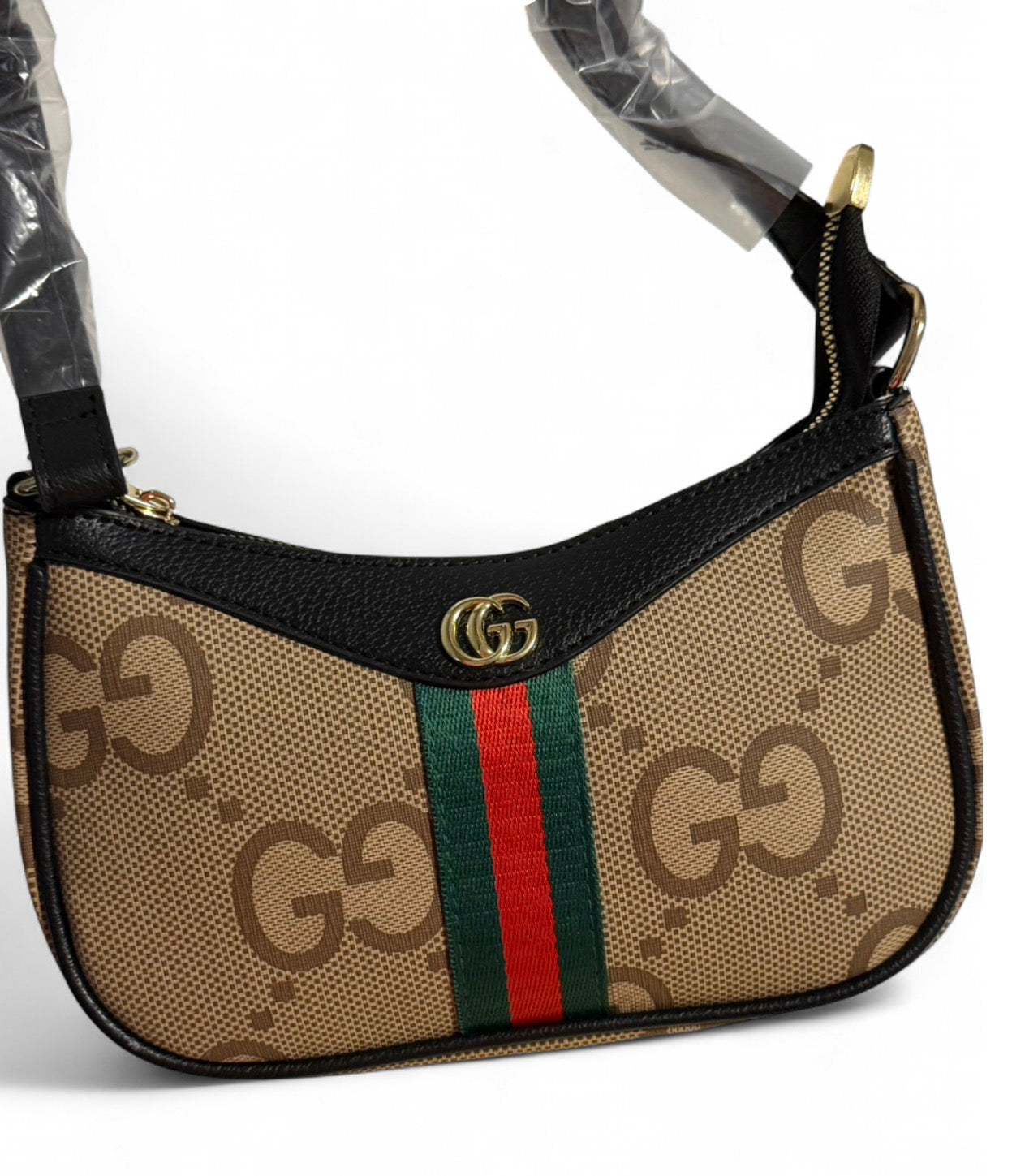 Brown Luxury-Style Handbag