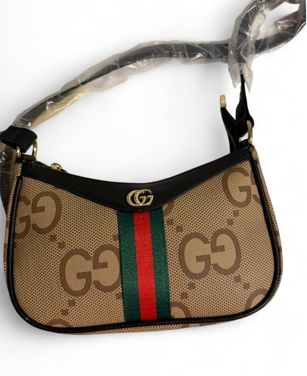 Brown Luxury-Style Handbag