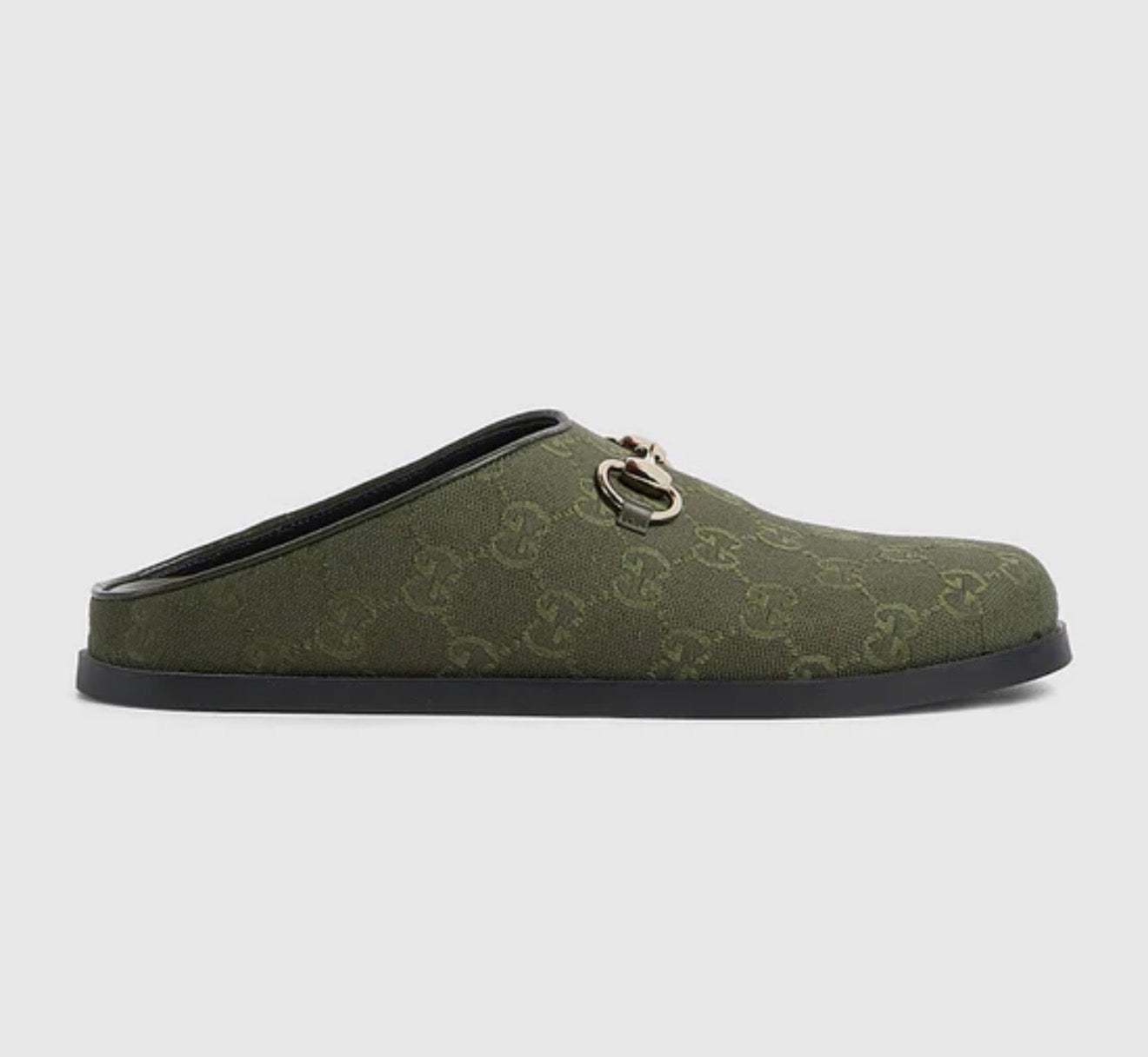 Luxury New Sol Mules In Olive Green