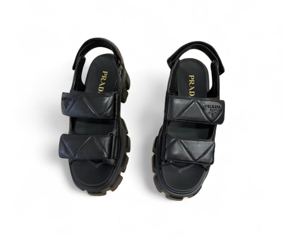PRA Leather Platform Sandals