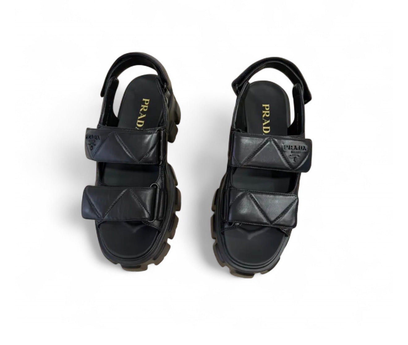 PRA Leather Platform Sandals