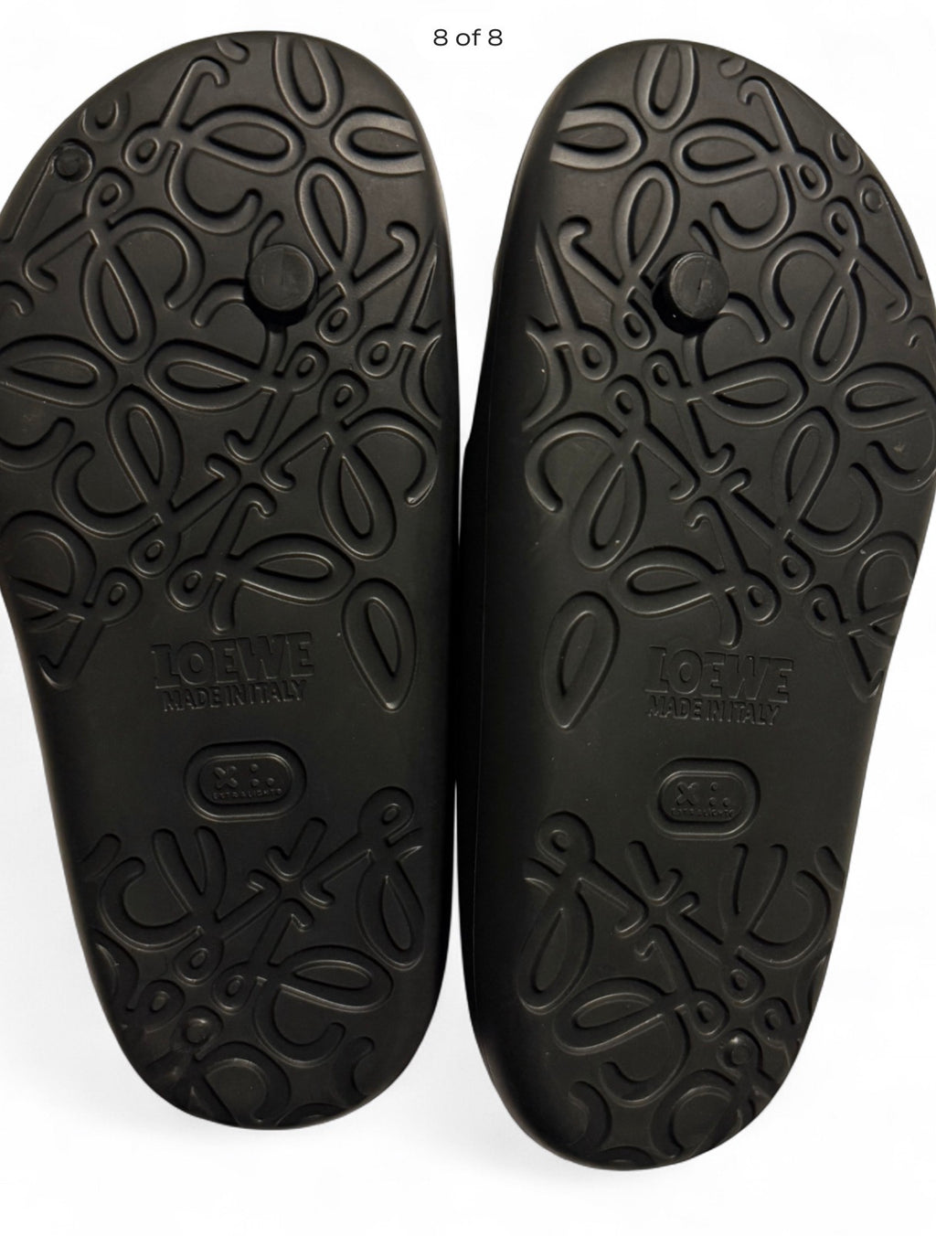 LOEWE X Paula's Ibiza Rubber Sandals–Bubble Slides–Black (New,No Box)