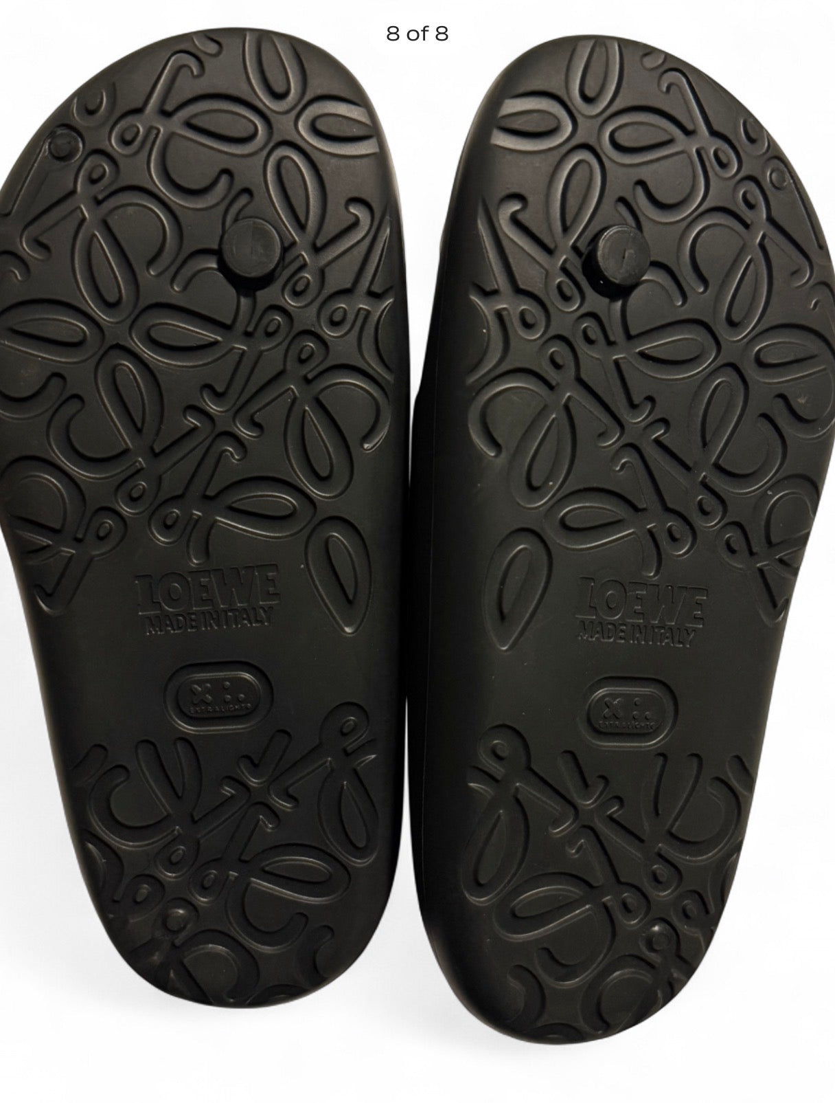 LOEWE X Paula's Ibiza Rubber Sandals–Bubble Slides–Black (New,No Box)