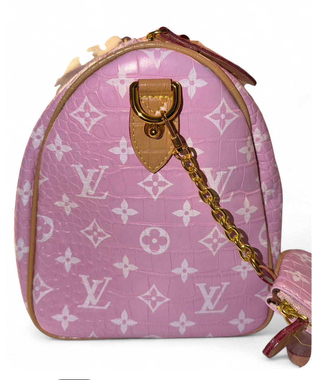 Pink Croco Luxury Bag