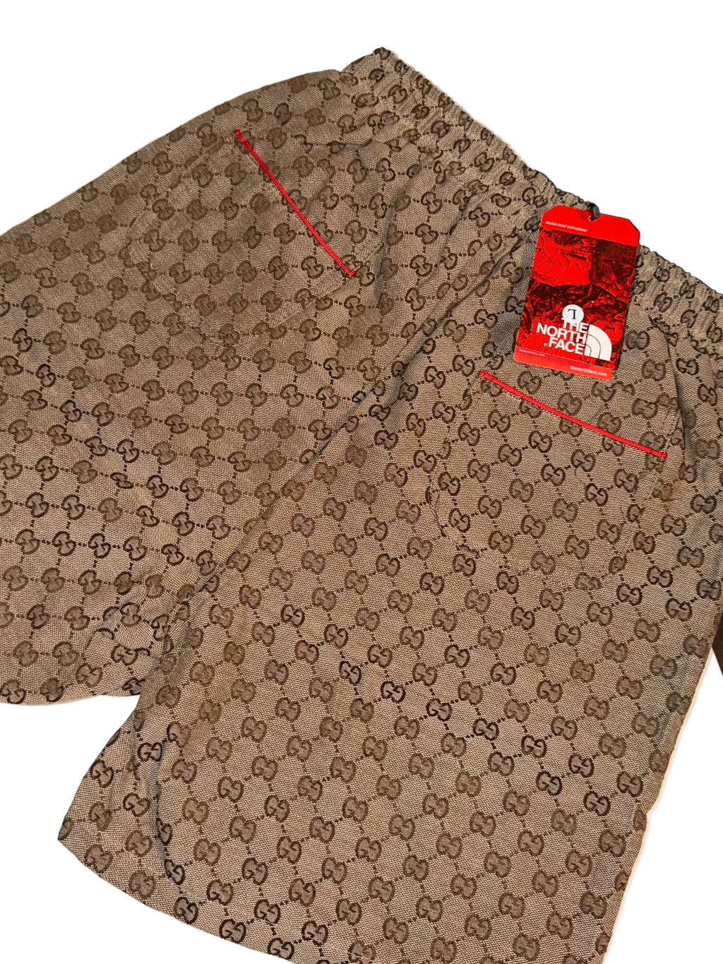 Gucci shorts in collaboration with The North Face