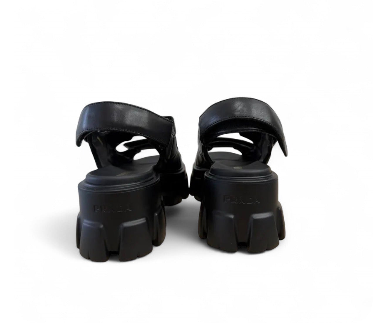 PRA Leather Platform Sandals