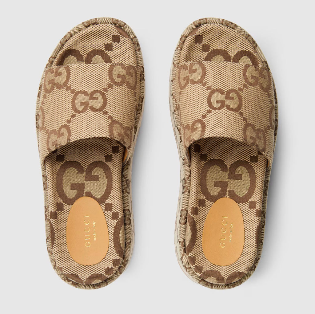 Gucci Angelina Maxi GG Platform Sandals