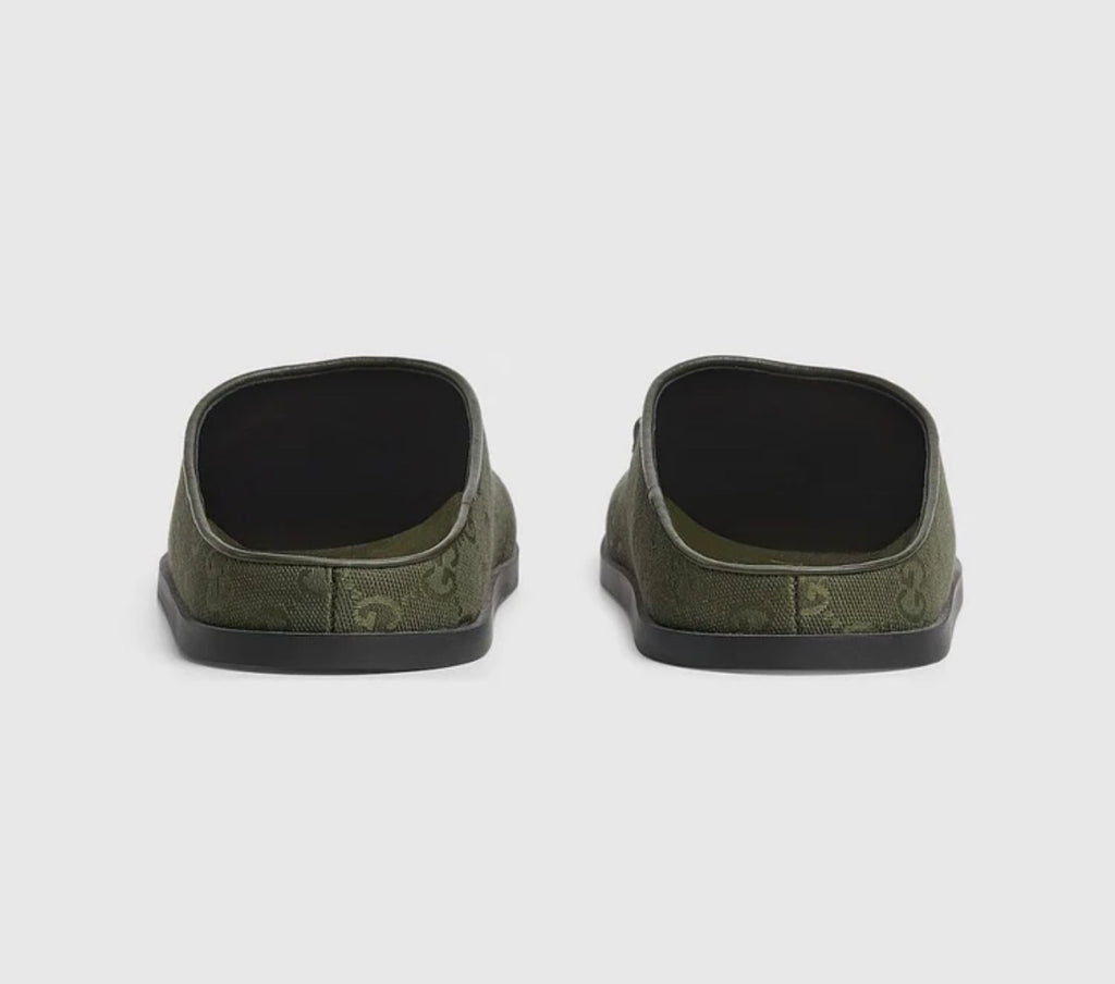 Luxury New Sol Mules In Olive Green