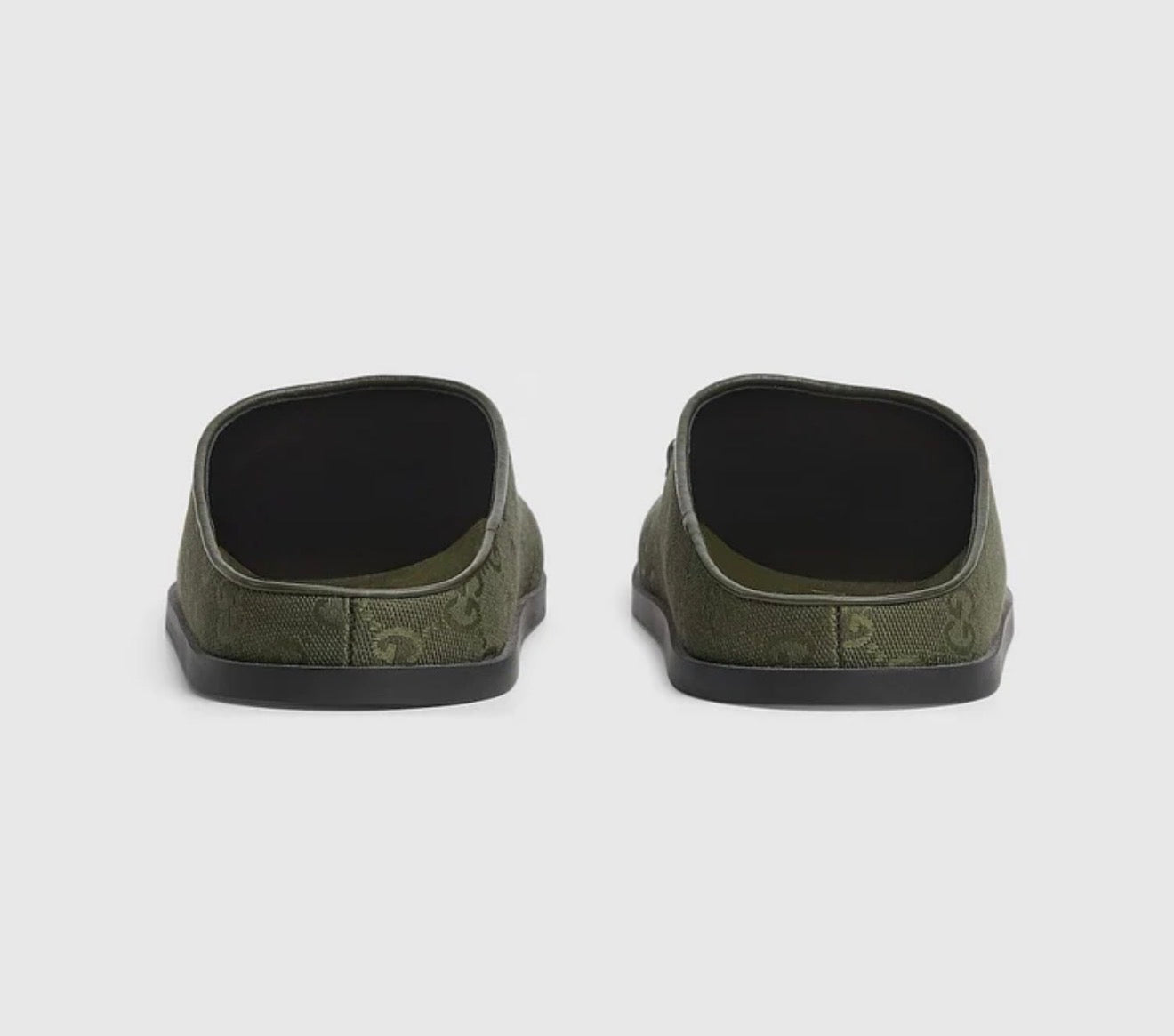 Luxury New Sol Mules In Olive Green