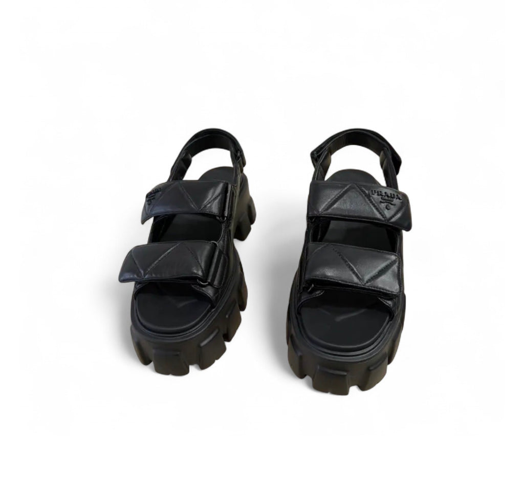 PRA Leather Platform Sandals