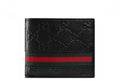 Embossed Leather Black Wallet
